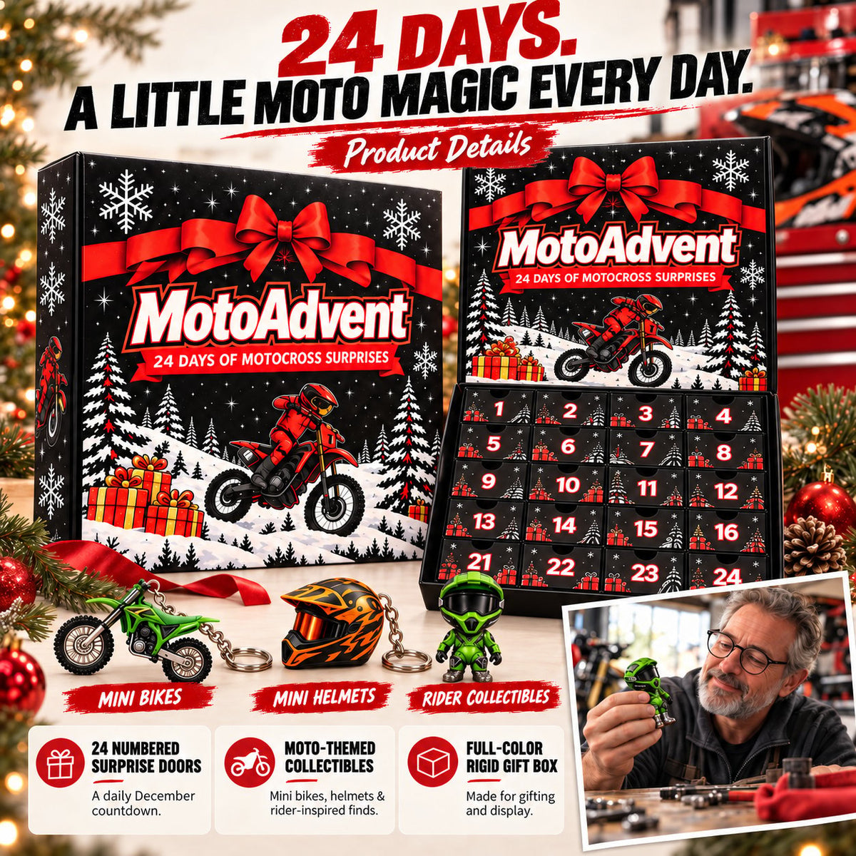 ๐๏ธ๐ฅ Motocross Advent Calendar โ 24 Days of Dirt Bike Surprises! ๐๐