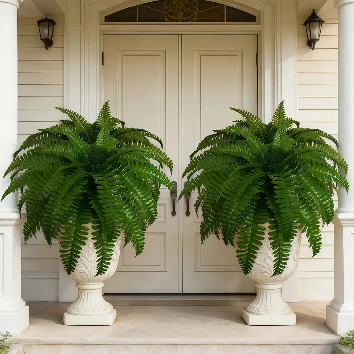 🔥 🌱 UV-Resistant Lifelike Artificial Boston Fern🌱