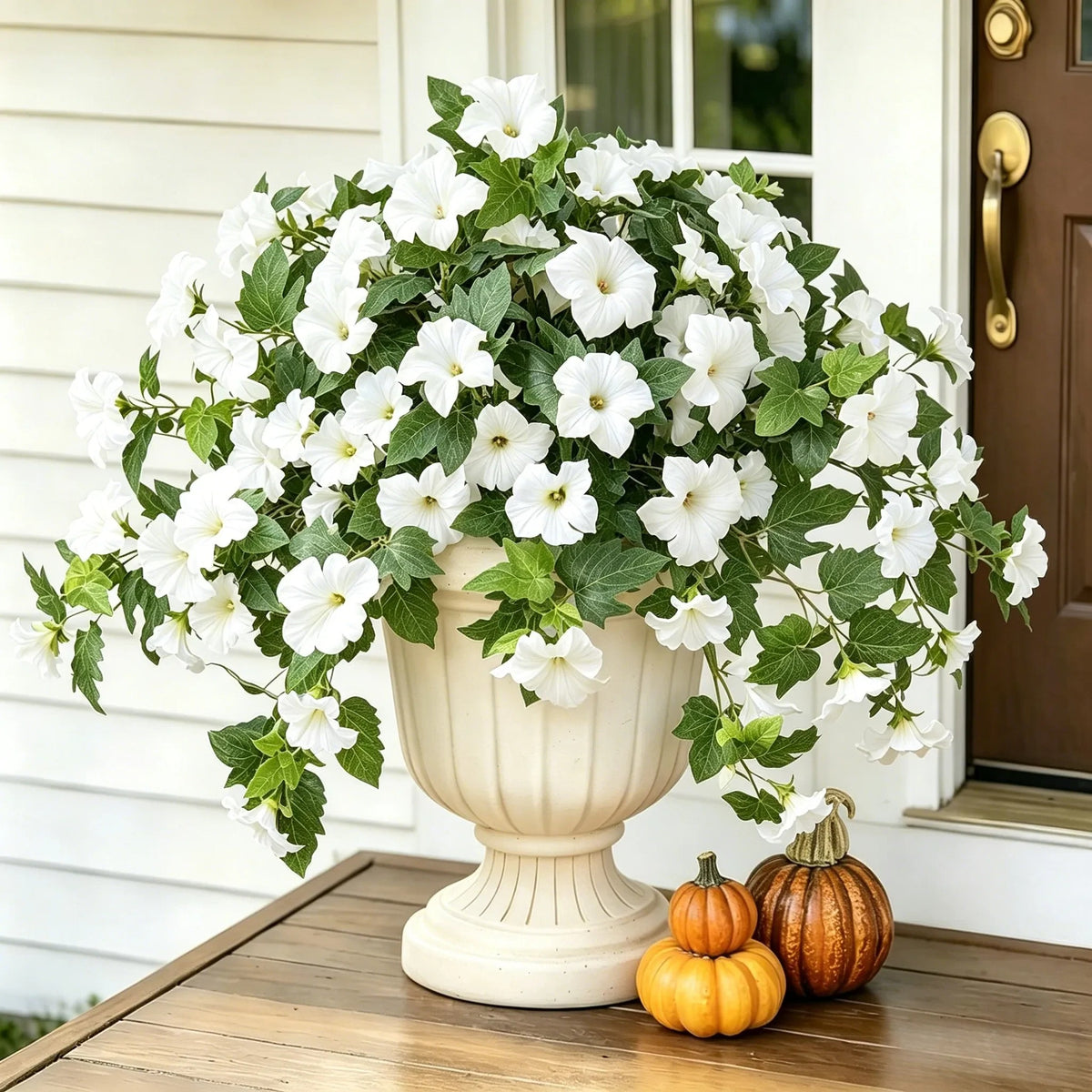 UV-Resistant Artificial Petunias - Vibrant,Colorfast Outdoor Flowers for Patio &Garden