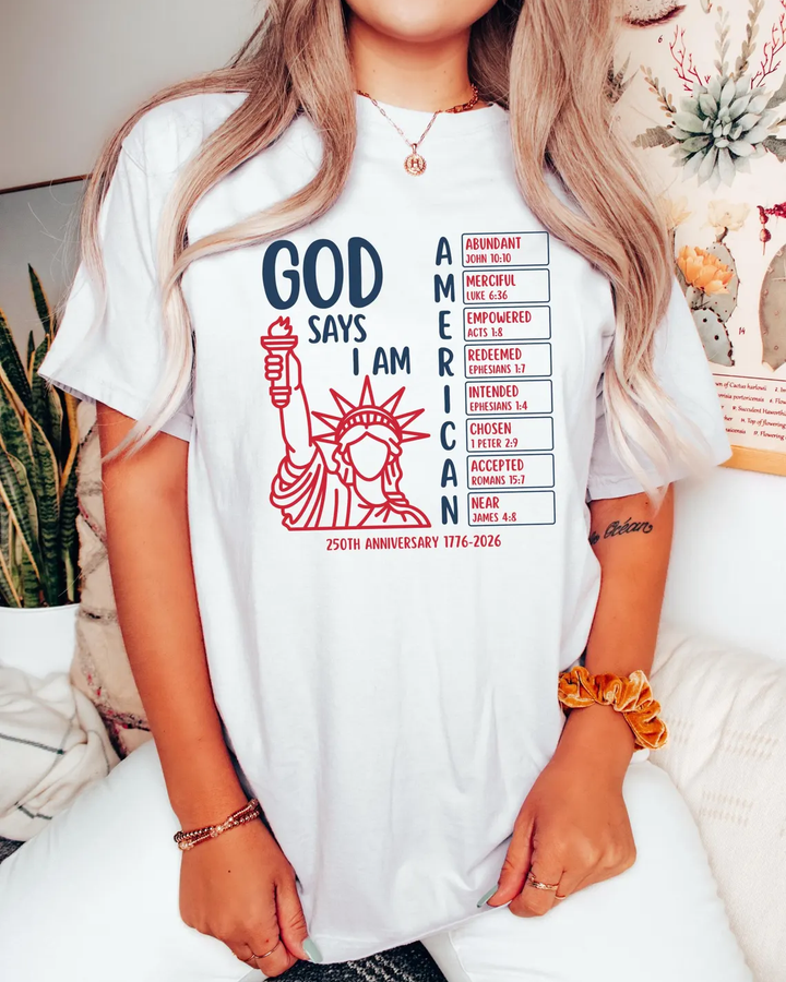 Christian Bible Verse 250 Years Prints Cotton Short Sleeve Tshirt