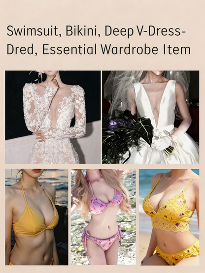 Double-Sided Sticky Push-Up Bra Inserts | Reusable Silicone Lift Pads for All Outfits