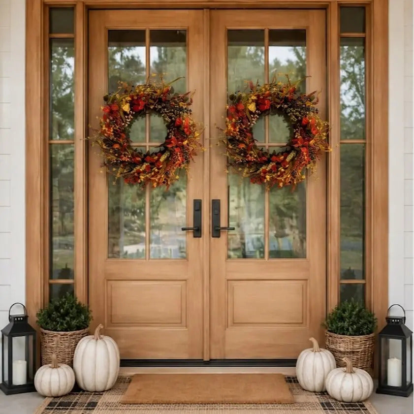 Artificial Autumn Wreath for Thanksgiving