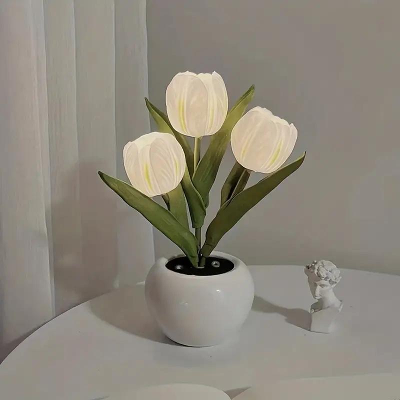 LED Artificial Tulip Bouquet Night Light （USB Version）