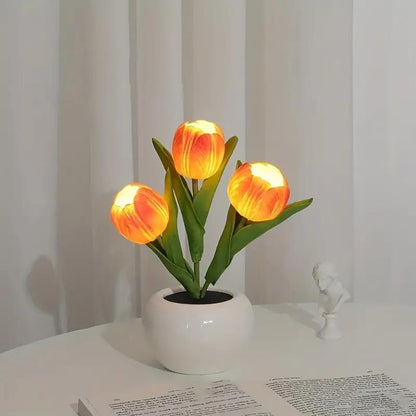 LED Artificial Tulip Bouquet Night Light （USB Version）