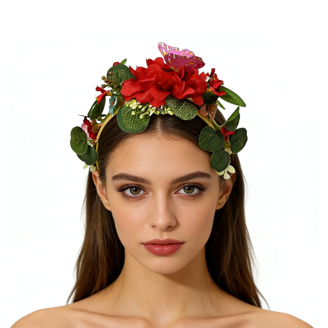 Bohemian Simulation Flower Headband Sweet Headdress
