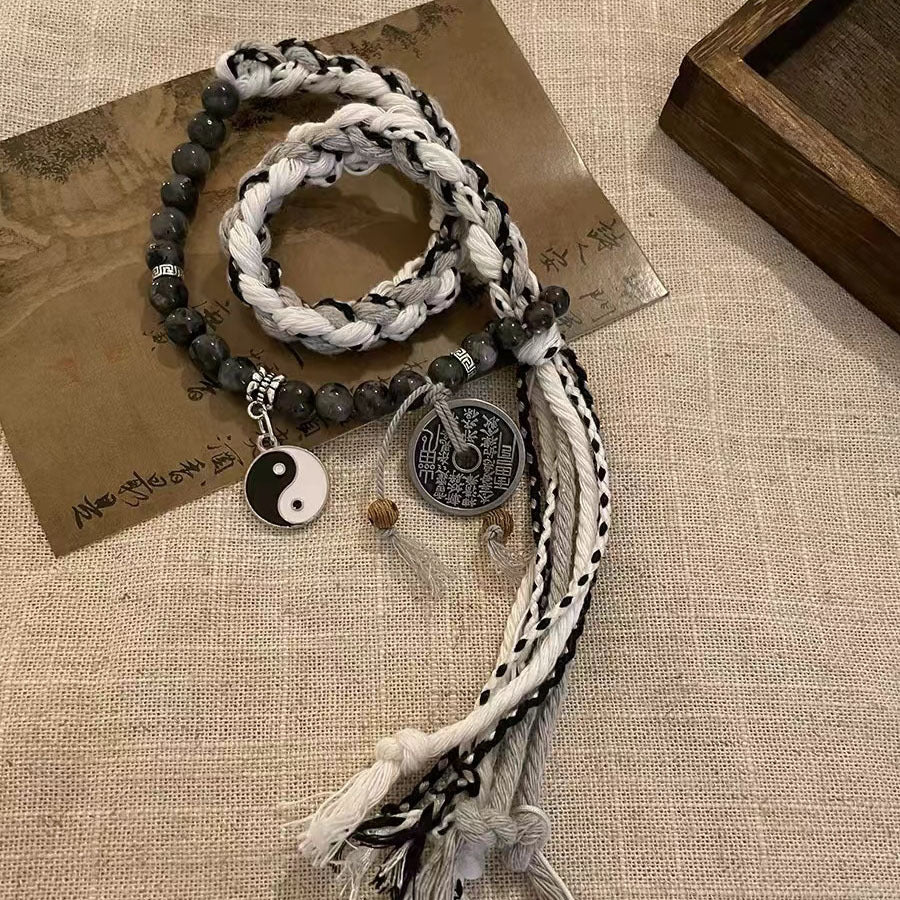 Twin Taiji Mountain Ghost Spend Money To Weave Hand Rope