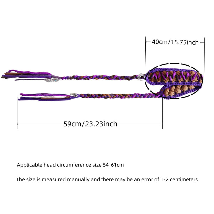 Vintage Handmade Crochet Headscarf Hair Band