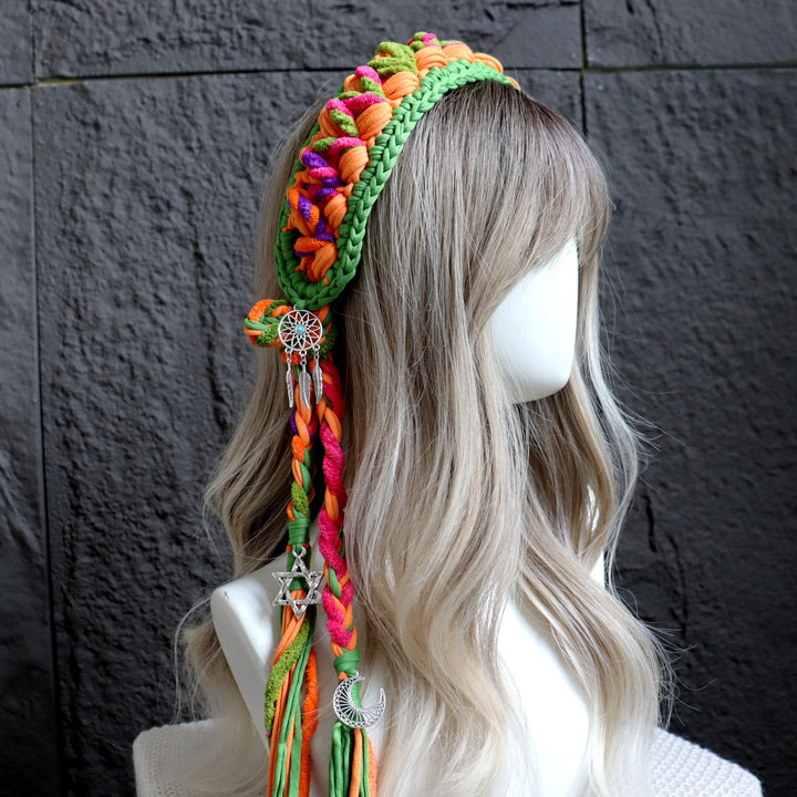 Vintage Handmade Crochet Headscarf Hair Band