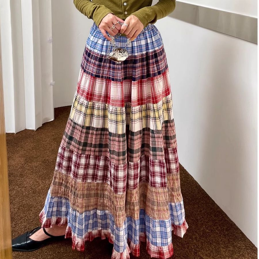 Vintage Plaid Skirt