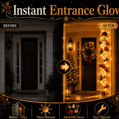 ✨ Glowing Christmas Door Hanger – 6 Festive Designs🎅