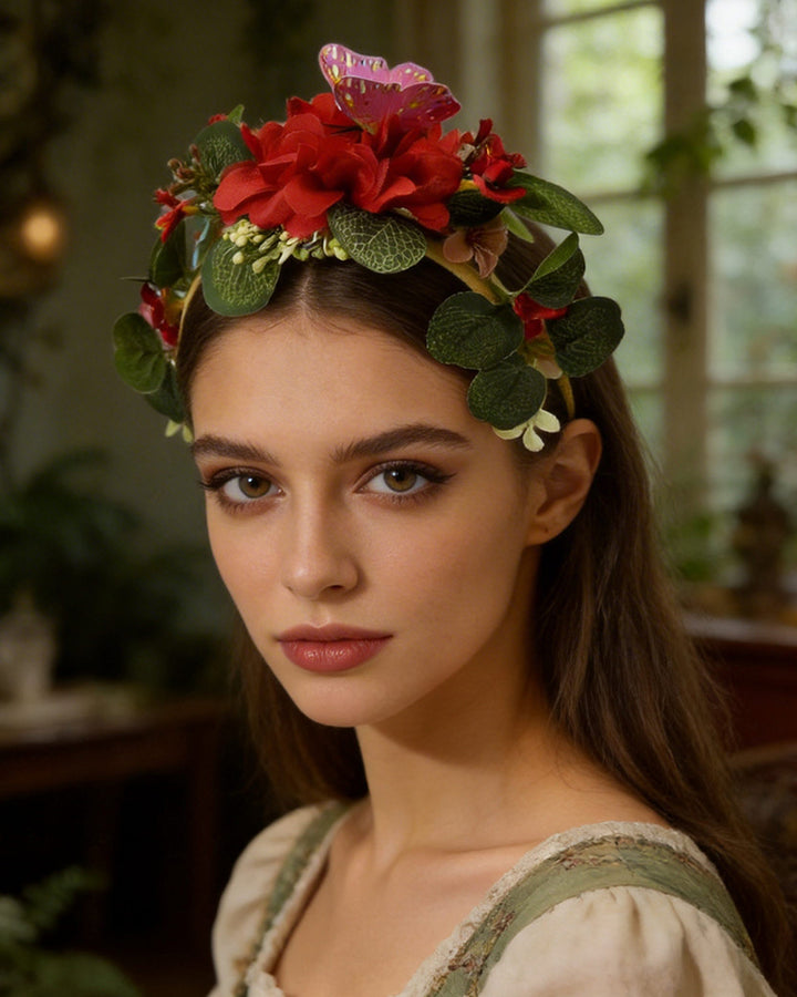 Bohemian Simulation Flower Headband Sweet Headdress