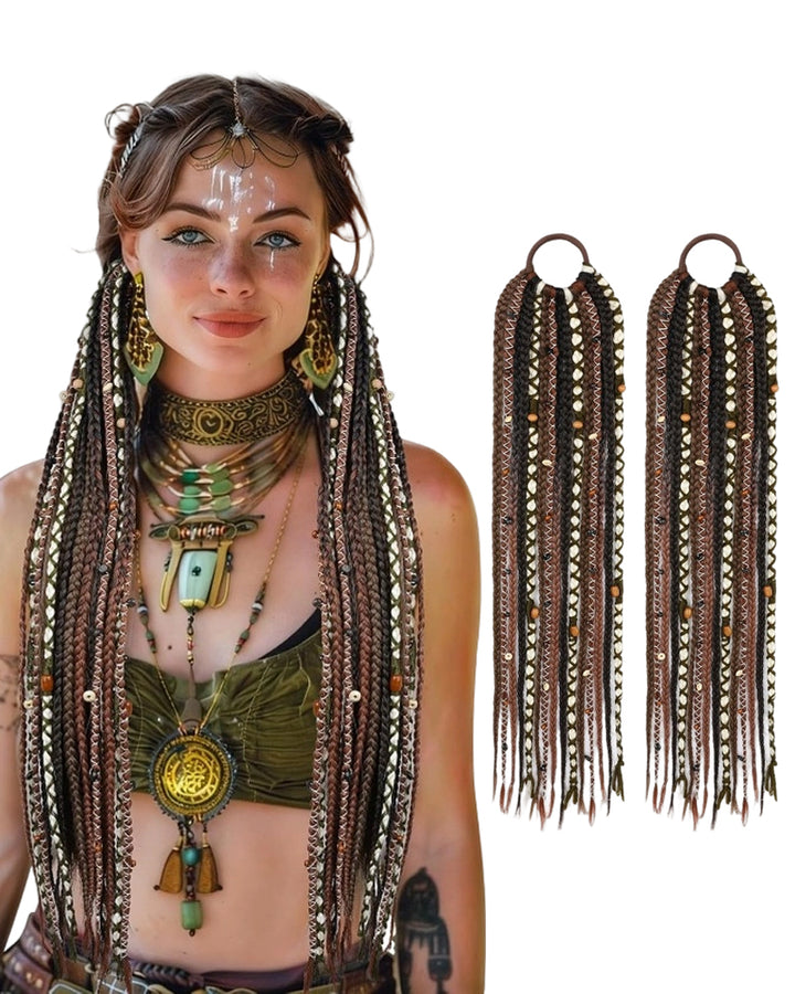 Bohemian Style Woven Handmade Braid Hair Pieces