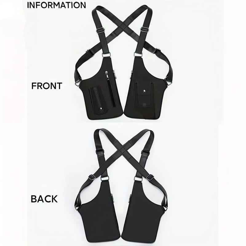 Adjustable Underarm Shoulder Bag, Unisex Multi-Pocket Tactical Chest Pack