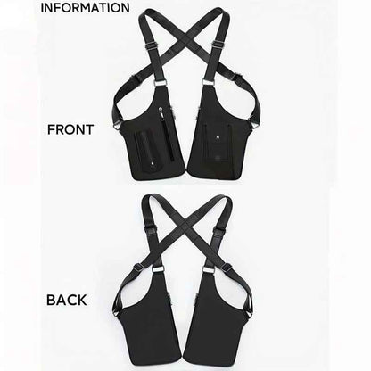 Adjustable Underarm Shoulder Bag, Unisex Multi-Pocket Tactical Chest Pack