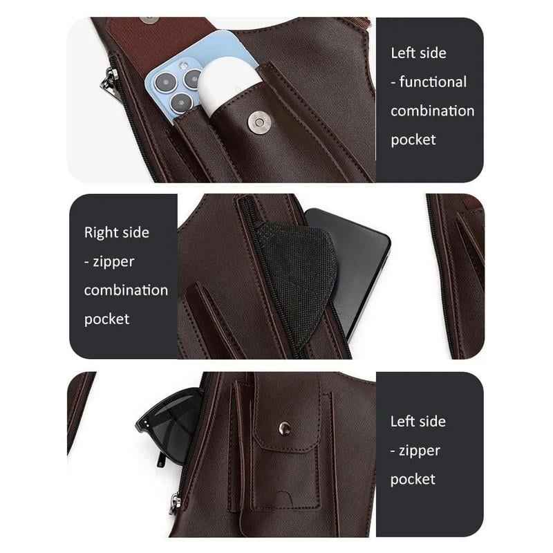 Adjustable Underarm Shoulder Bag, Unisex Multi-Pocket Tactical Chest Pack