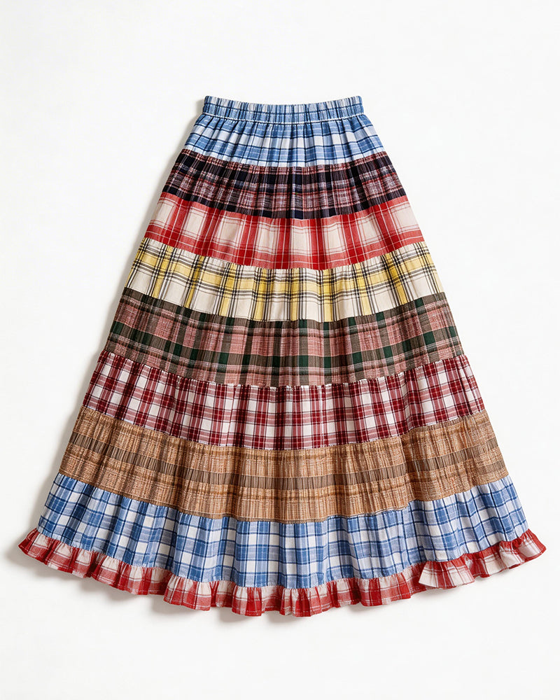 Vintage Plaid Skirt