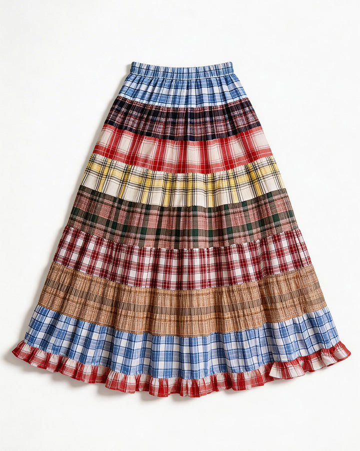 Vintage Plaid Skirt