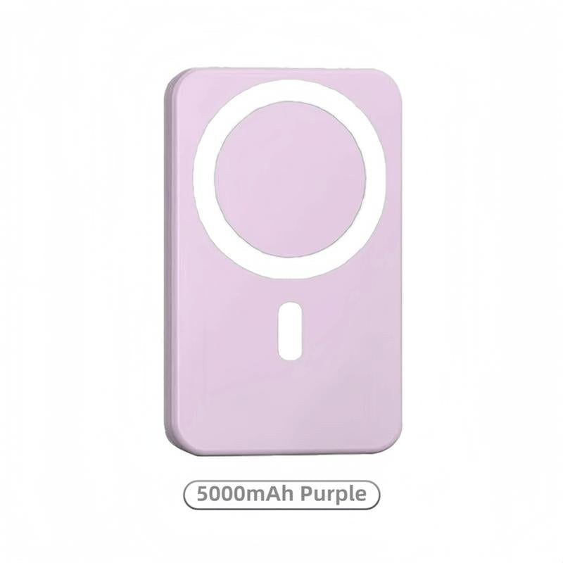 5000mAh Magnetic Power Bank MagSafe Wireless Fast Charger For IPhone 12–17 Pro/Pro Max, Compact Portable Battery Pack