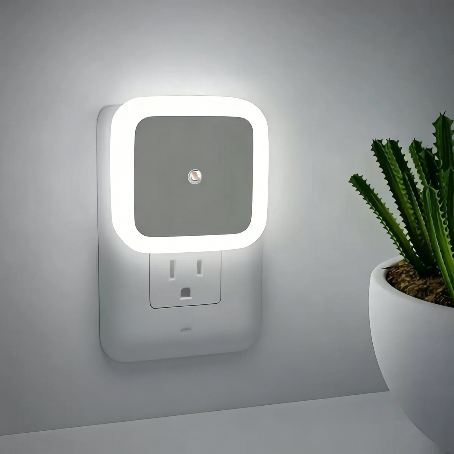 Plug-in LED Night Light | Auto Sensor, Soft Glow for Every Room