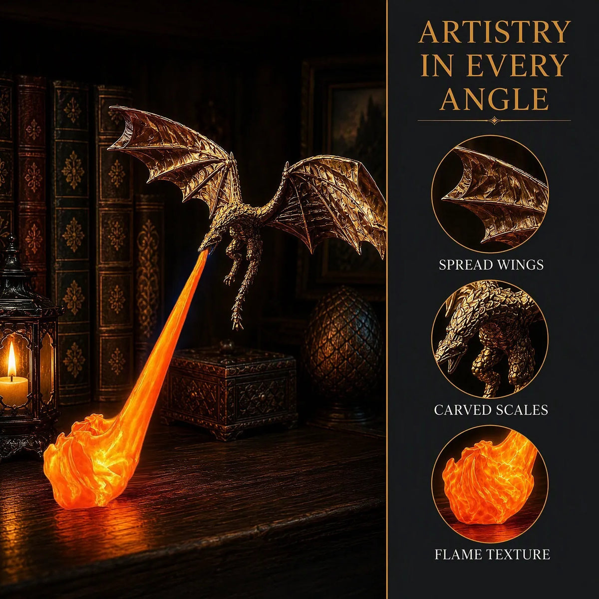 🔥LAST DAY 60% OFF🎁Flying Dragon Bookshelf Light 2026