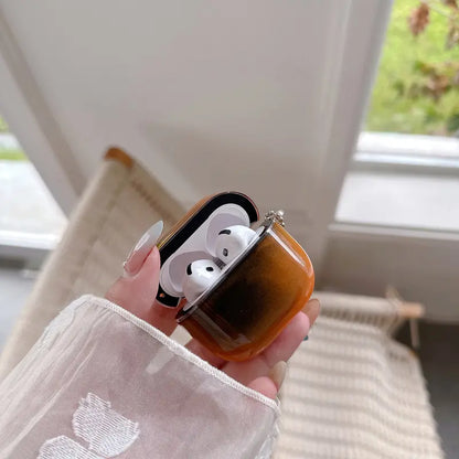Luminous Quicksand Suitable For AirPods Shell 4 3 2 1 Pro 3 Pro 2/1 Suitable For Apple Earphone Cover Shock Absorption Enhanced Protection Cute Flash Luminous Dark Liquid Flash Funny Hard Clear Luminous Sand Earphone Case Detachable Keychain