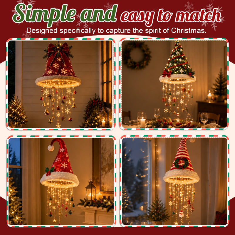 🎄✨ Christmas Hat Pendant Light