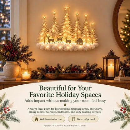 Christmas Forest Wall Decor