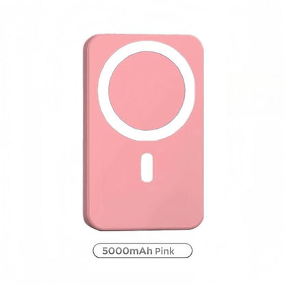 5000mAh Magnetic Power Bank MagSafe Wireless Fast Charger For IPhone 12–17 Pro/Pro Max, Compact Portable Battery Pack