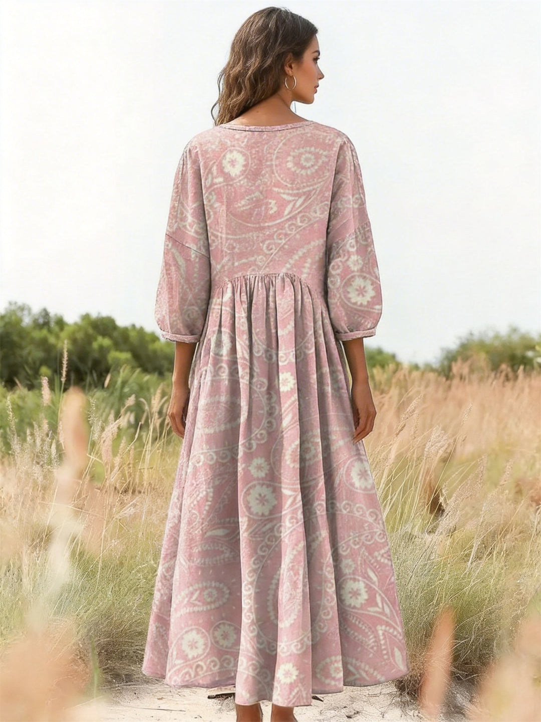 Ethnic Mandala Printed Pocket Dress