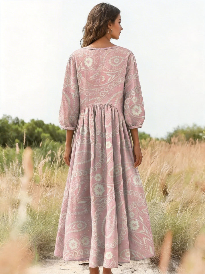 Ethnic Mandala Printed Pocket Dress