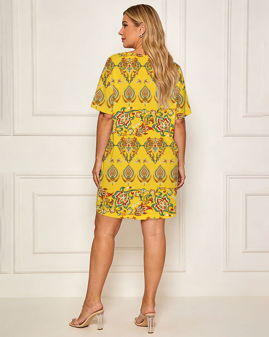 Party Party Formal Occasion Elegant Print V-Neck Dress