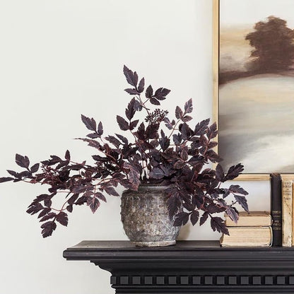 Long-stem artificial "Gratitude Leaf" plant