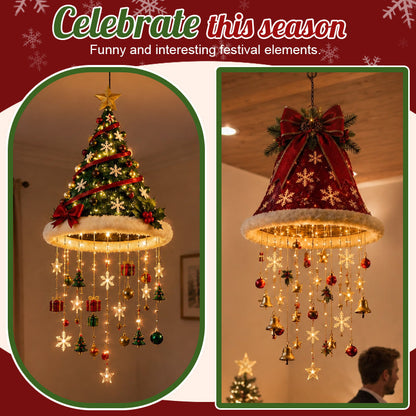 🎄✨ Christmas Hat Pendant Light