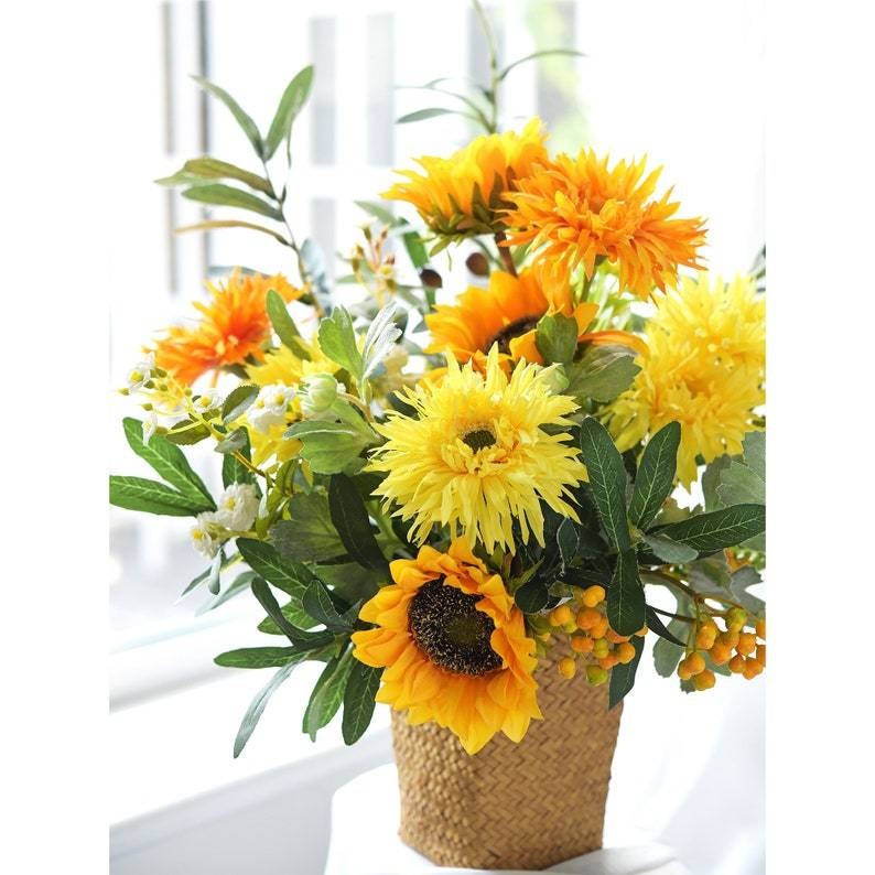 Multi-color Artificial Spider Gerbera Daisy