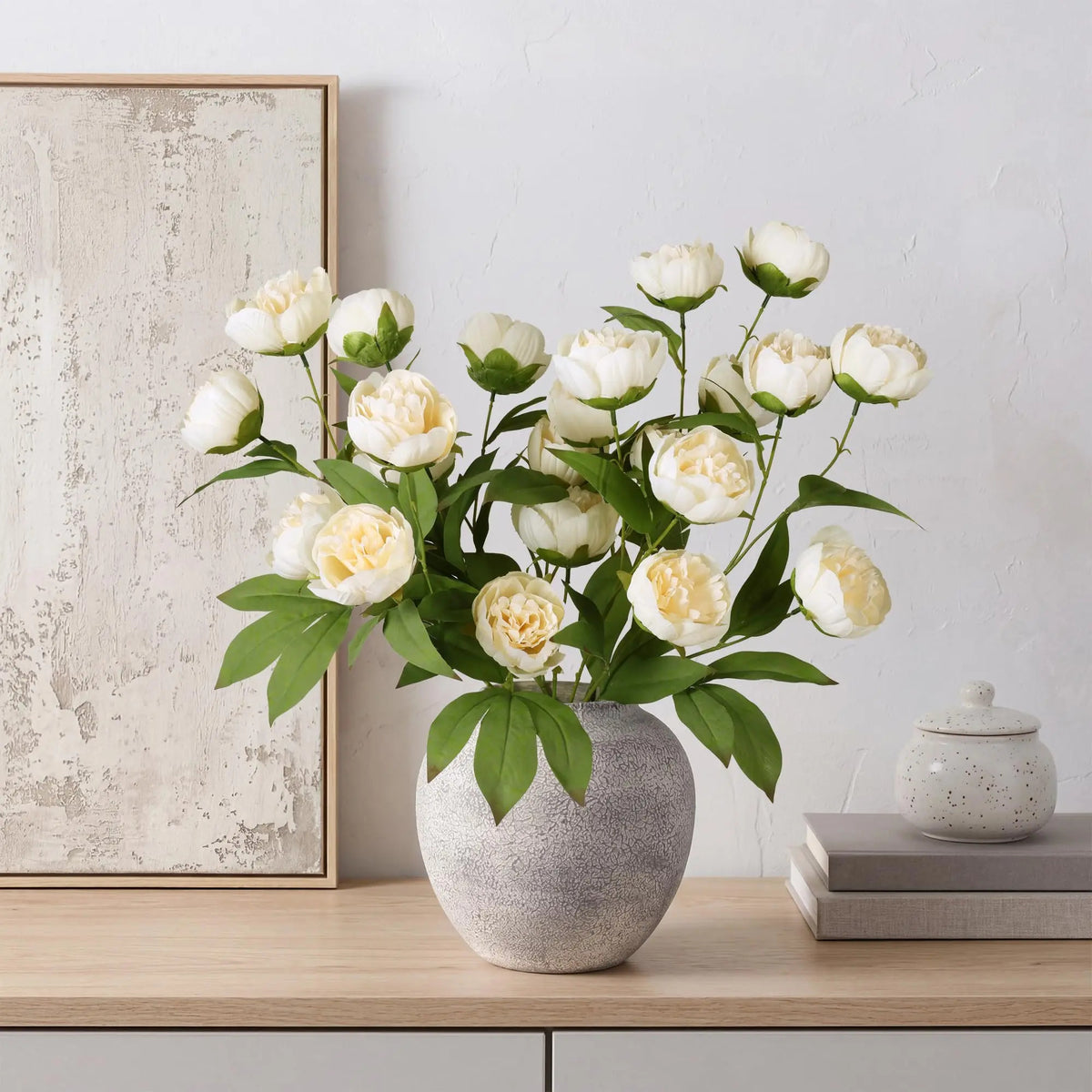 4-Head Artificial Peony Decorative Flower