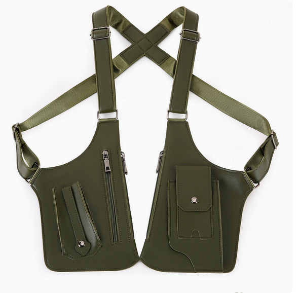 Adjustable Underarm Shoulder Bag, Unisex Multi-Pocket Tactical Chest Pack