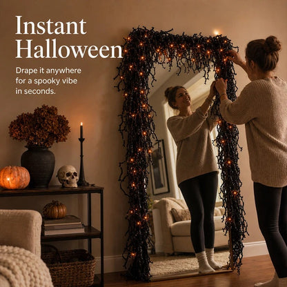 Artificial Hanging Vine Garland for Halloween Fireplace Decoration