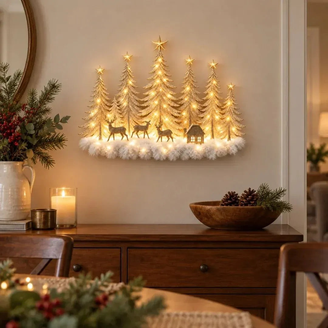 Christmas Forest Wall Decor