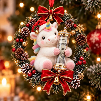 ⏳ Last Day 49% OFF – 🎄3D Christmas Money Plush Ornament | 13 Cute Animal Designs with Reusable Cash & Coin Holder 🎁