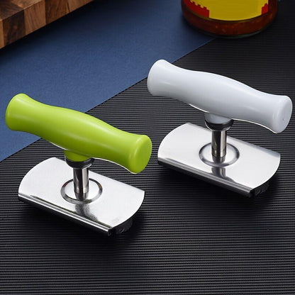 Stainless Steel Labor-Saving Jar Opener, Universal Bottle Lid Remover for Glass Cans, Jars & Bottles
