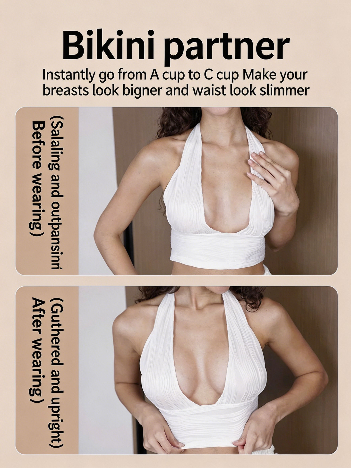 Double-Sided Sticky Push-Up Bra Inserts | Reusable Silicone Lift Pads for All Outfits