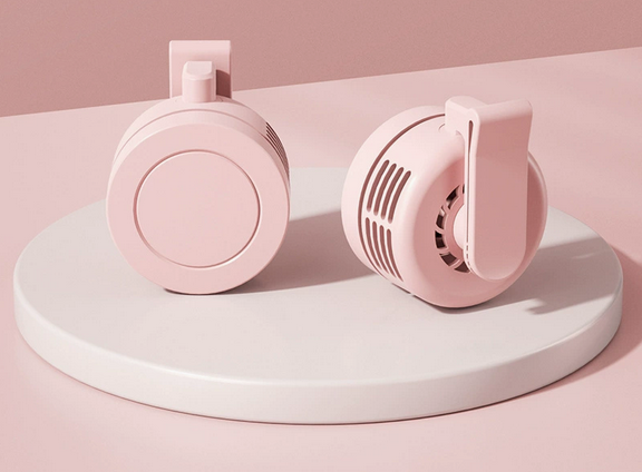 Portable Bladeless Clip-On Neck Fan, 360° Cooling, Silent Hands-Free Wearable Fan