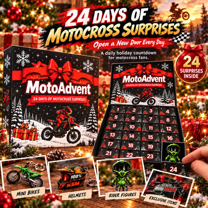 🏍️🔥 Motocross Advent Calendar – 24 Days of Dirt Bike Surprises! 🎄🎁