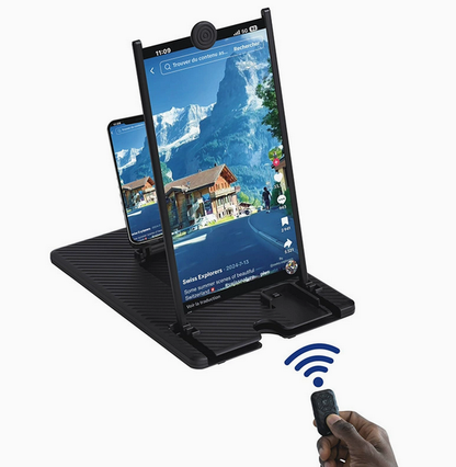 Pull-out 3D Phone Screen Magnifier, Creative Telescopic Stand for Video Enjoyment