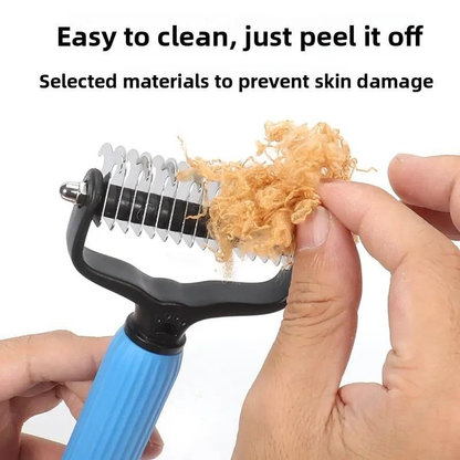 Pet Dematting Comb, Double-Sided Dog & Cat Brush