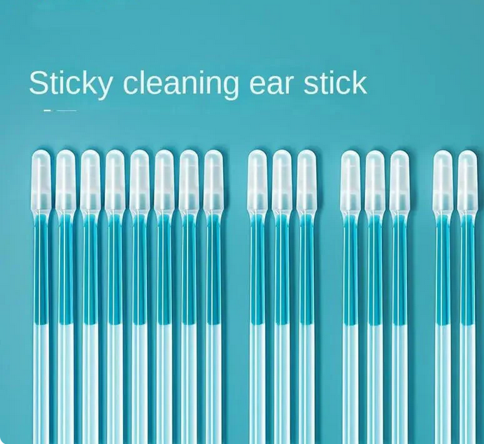 Earwax cleaning stick, soft tip gently removes earwax, safe cleaning.
