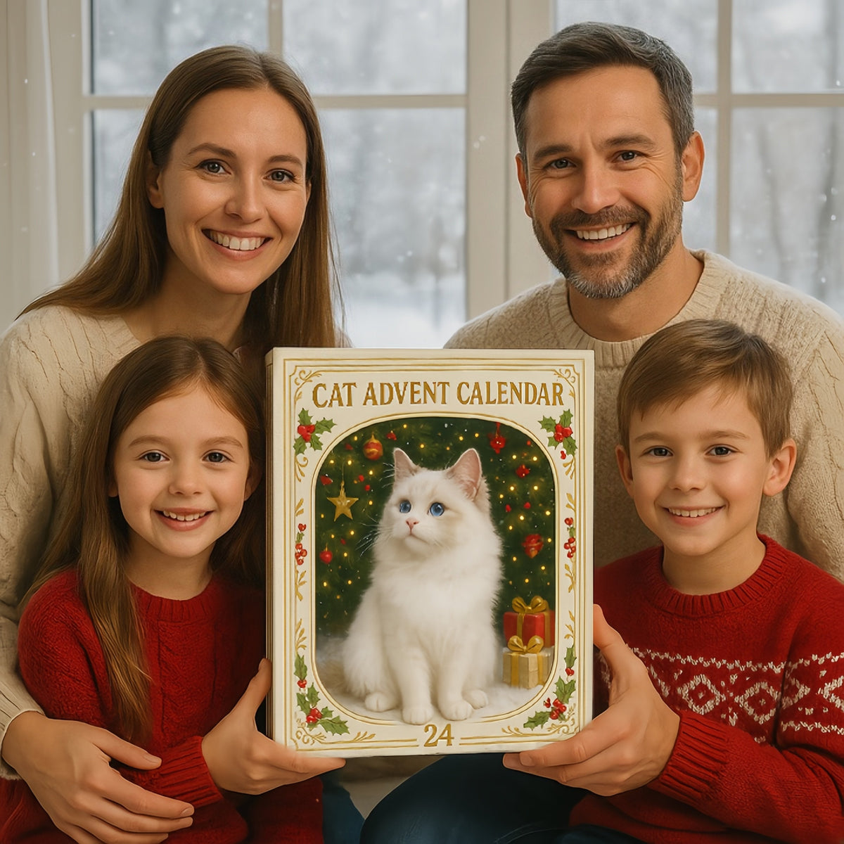 Advent Calendar 2026 3D Cat Advent Calendar Gift for Adults Friends Cat Owners and Lovers Christmas Holiday Countdown Gift 24 Designs Cats Charm Christmas Tree Ornament