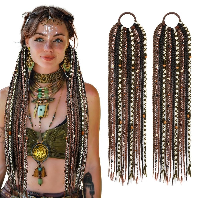 Bohemian Style Woven Handmade Braid Hair Pieces