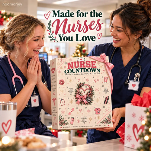 ❤️ CareHero™ 24-Day Advent Calendar – Heartfelt Holiday Countdown Gift for Nurses