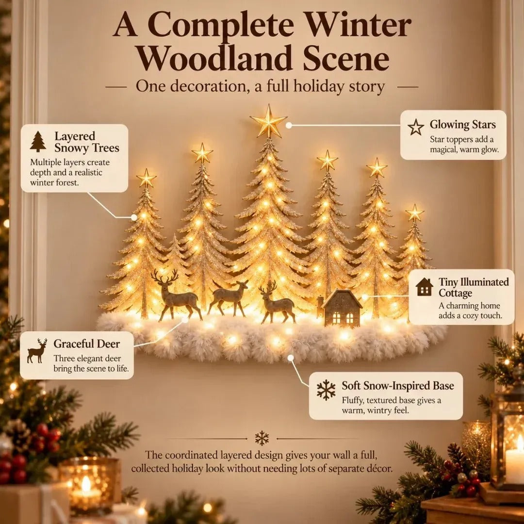 Christmas Forest Wall Decor